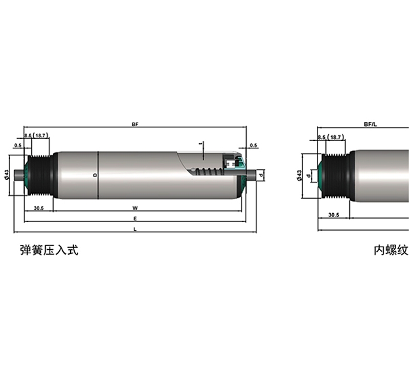 中负荷多楔带轮输送辊筒